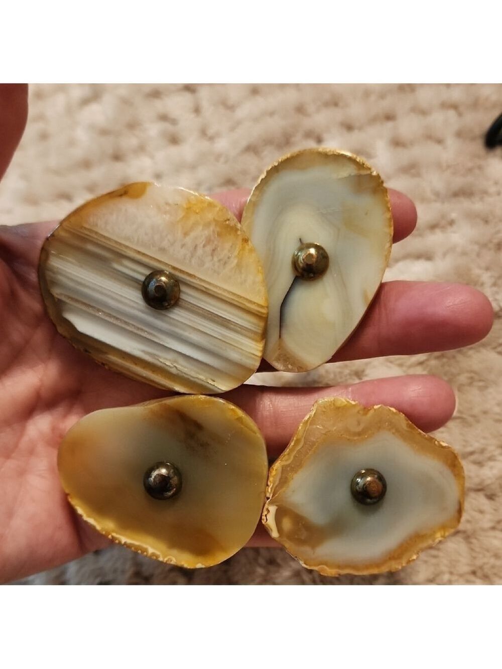 Natural Agate Stone Knobs Drawer - Picture 3 of 6